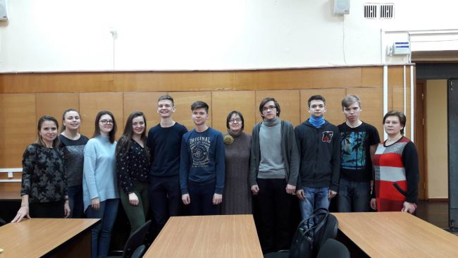 Учащиеся школы № 14 г. Сарова в НГТУ на профориентационном мероприятии